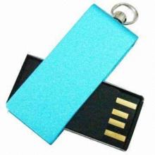 Tiny USB Flash Drive with Silkscreen or Laser Printing and Up to 32GB Memory Capacity