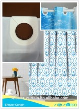 POLYESTER FABRIC PEACHES BATH CURTAINS