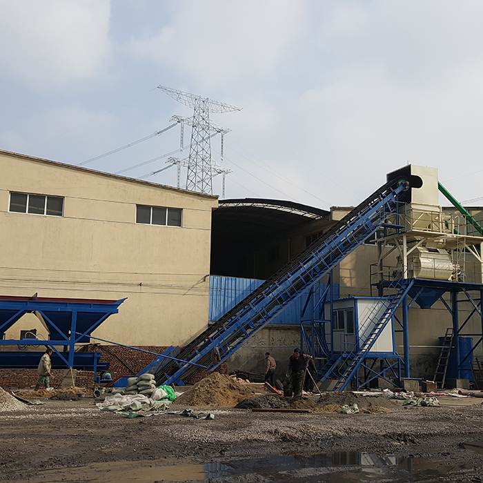 HZS90 ready mixed concrete batching plant in Cambodia