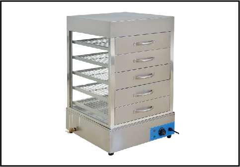 Stainless Steel Steam Insulated Display Cabinet