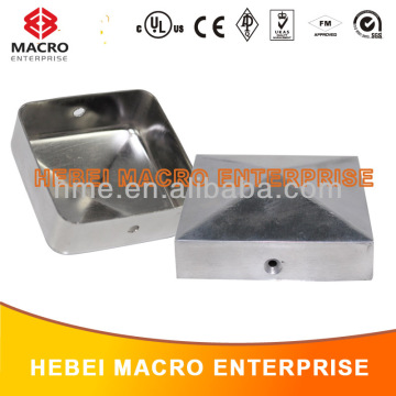 fence post/stainless steel end cap/ end cap for steel tube