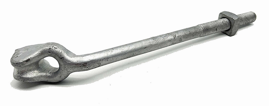 Kovaný úhlový šroub s okem splňující ASTM A153, Forged Angle Thimble Eye Bolt meet ASTM A153,