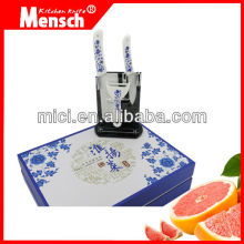 4 pcs best kitchen knives set with holder