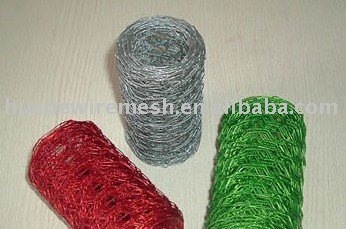 decorative chicken wire/plastic coated chicken wire netting