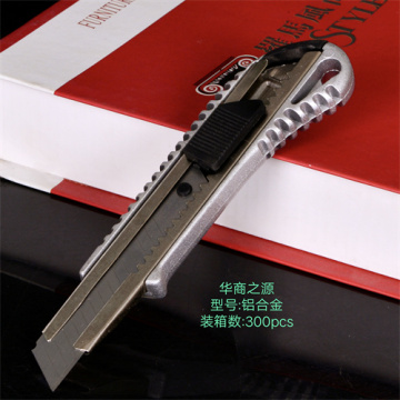 Stationery knife with skidproof rubber grip handle