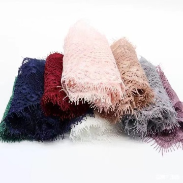 Luxury Black Lace Trim with Eyelash Edges - French 9.5cm JF Eyelash Lace Venice for Lingerie