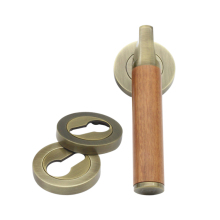 OEM Square Antik Wooden Classical Lever Door Handle for Entrance