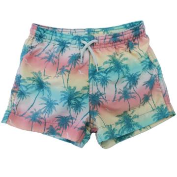 Tropical Print Boy&#39;s Swim Shorts
