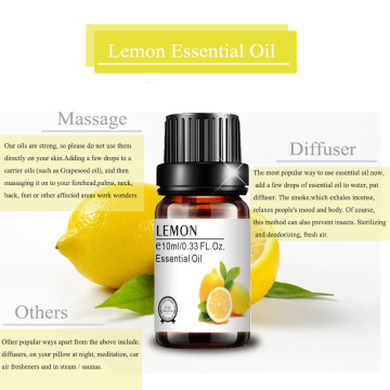 cosmetics grade 100% pure private label lemon essential oil