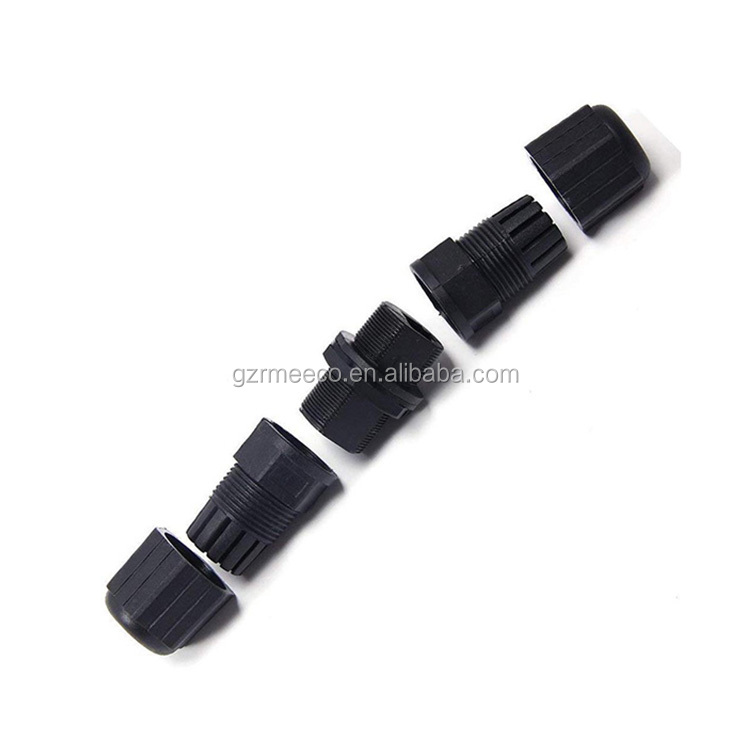 modular plug compatible outdoor M20 to M25 RJ45 coupler connector IP68 Female Waterproof socket