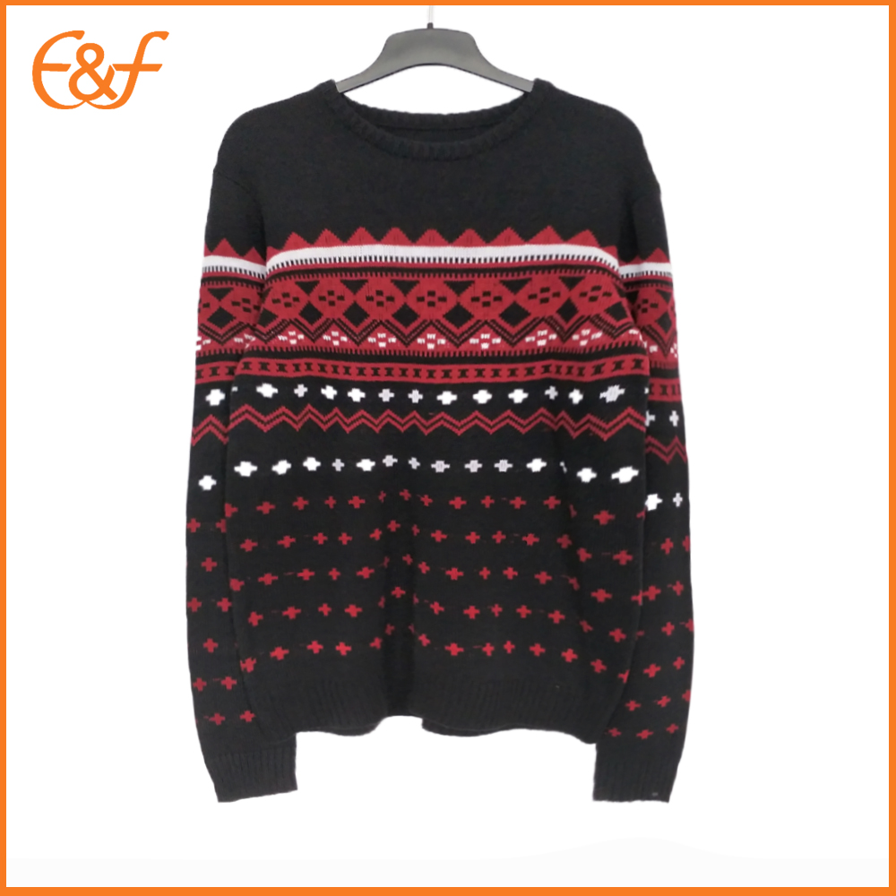 Best Men Fashionable Jacquard Sweater