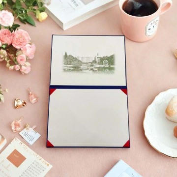 Stylish A4 Leather Notebook with Custom Label Support