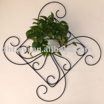 wrought iron flower shelf