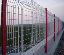 D Post  Wire Mesh Fence Panel