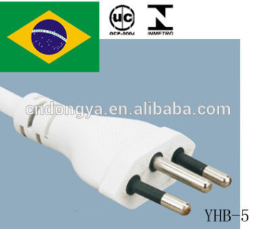 Brazil standard power cord electrical plug / power adapter