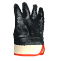 Black PVC-beschichtete Handschuhe Kevlar-Lintern