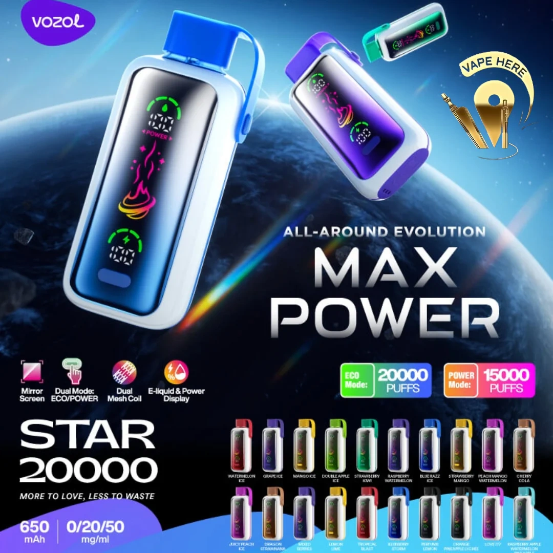 Vozol Star 20000 Puffs wegwerp VAPE LATVIA WHOLESALE Fabrikant fan Sina