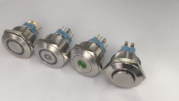 Security Control System-30mm Green Dot Illumination ON/OFF Switch