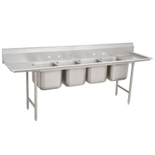 Customized Four Compartment Kitchen Sink With Drainboards