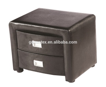 PU leather night stand/faux leather nightstand