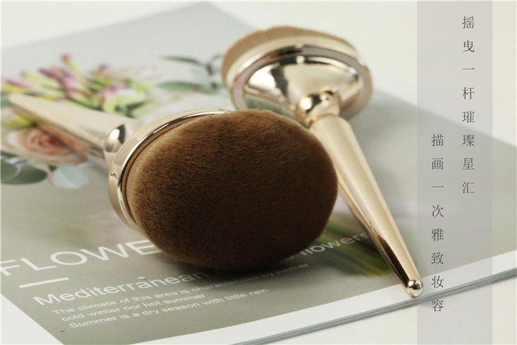9pcs Golden Makeup Bush Set Portable Custom makeup brushes kit