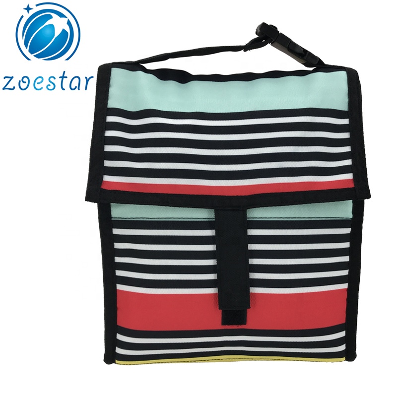 Foldable One Compartment Insulated Lunch Tote Bag Portable Lunch Food Sandwich Holder Cooler Bag