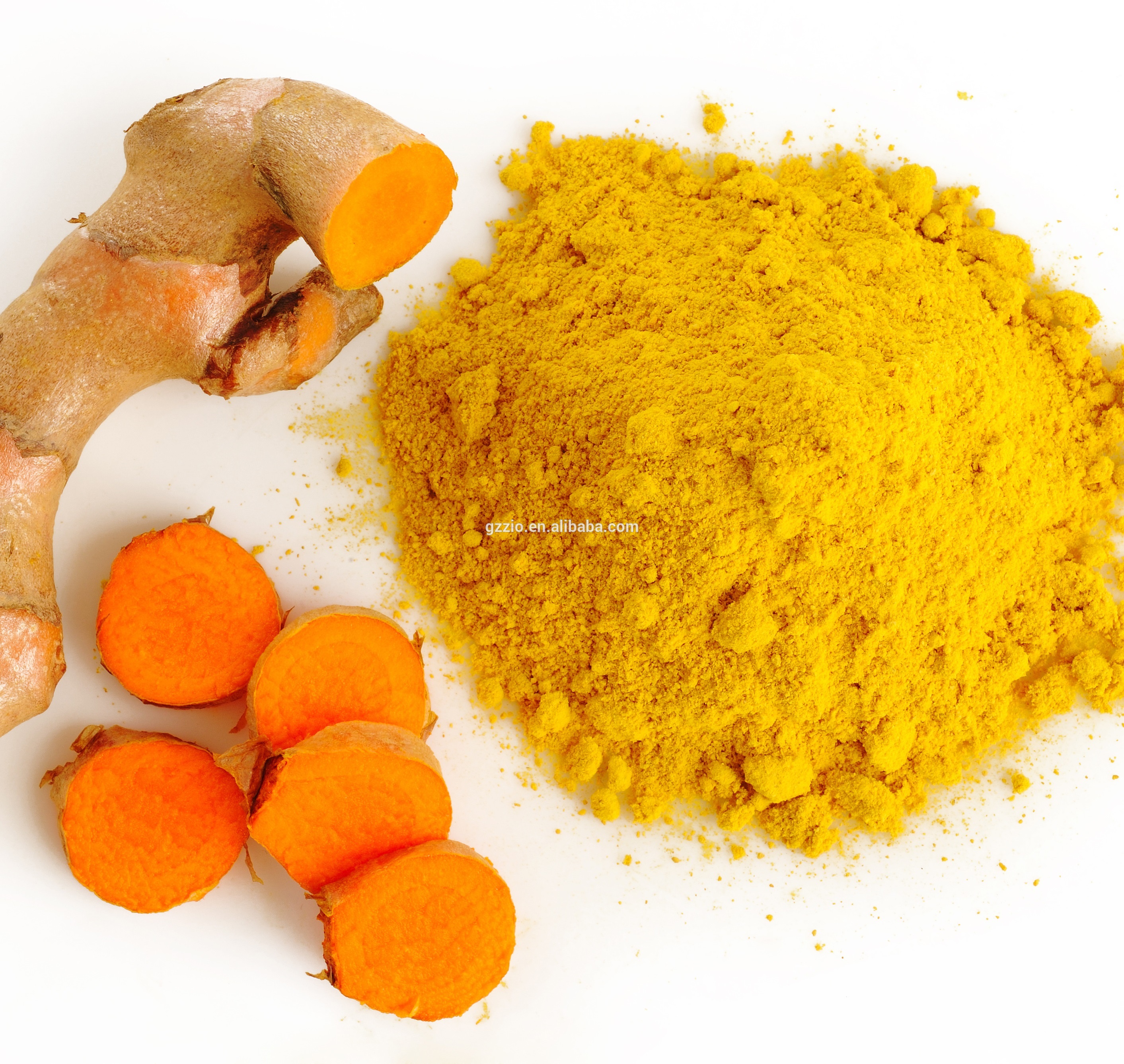 Food additive yellow turmeric extract powder factory sell free sample