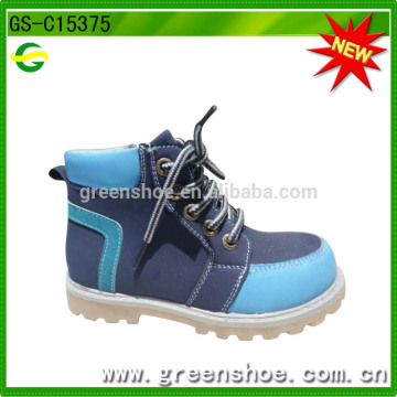 New design casual boots for children fur boots lace-up boots