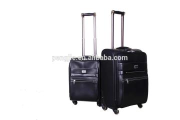 Flight Bag PU black luggage trailer