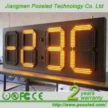 Clock LED Sign \ Large Screen Digital Clock \ Outdoor LED Clock
