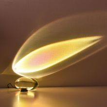 Colorful Crystal Glass Oval LED Lamp