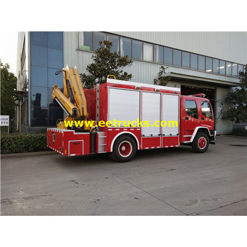 ISUZU 6000L Camions de pompiers avec grues