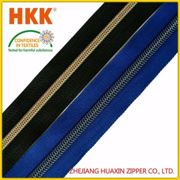 Durable long chain nylon zipper rolls