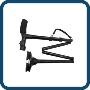 Standable Foldable Walking Stick Cane Magic Foldable Trusty Cane with flashlight