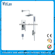 In-wall shower faucet