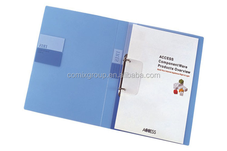 Comix IRIS Low Price File Folder  Colorful Plastic A4 2D Ring Binder