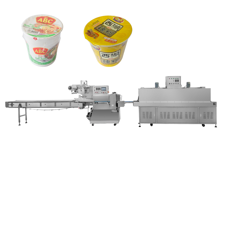 Automatisk Shrink Wrapping Machine til Cup Bowl Noodles