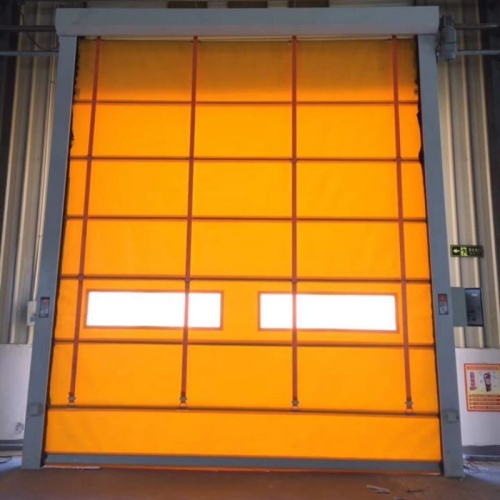 Porta de empilhamento industrial PVC de alta velocidade