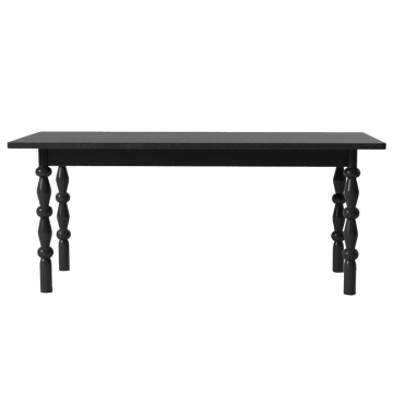 Rectangular High End Black Medieval Dining Tables