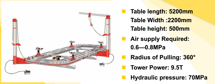 Car Body Frame Straightener Equipment Chassis Alignment Bench