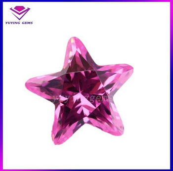 AAAAA Star Cut Imitation Diamond Jewelry Pink CZ Factory