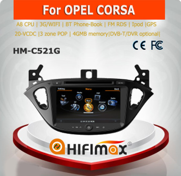 Hifimax car dvd gps for OPEL CORSA car dvd player car gps navigation system