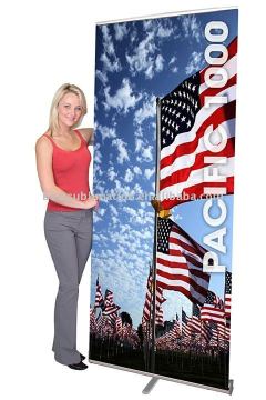 portable pull up display