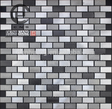 Mix color Aluminum mix crystal glass mosaic tile