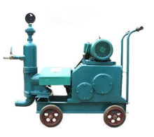 Single cylinder piston grouting pump