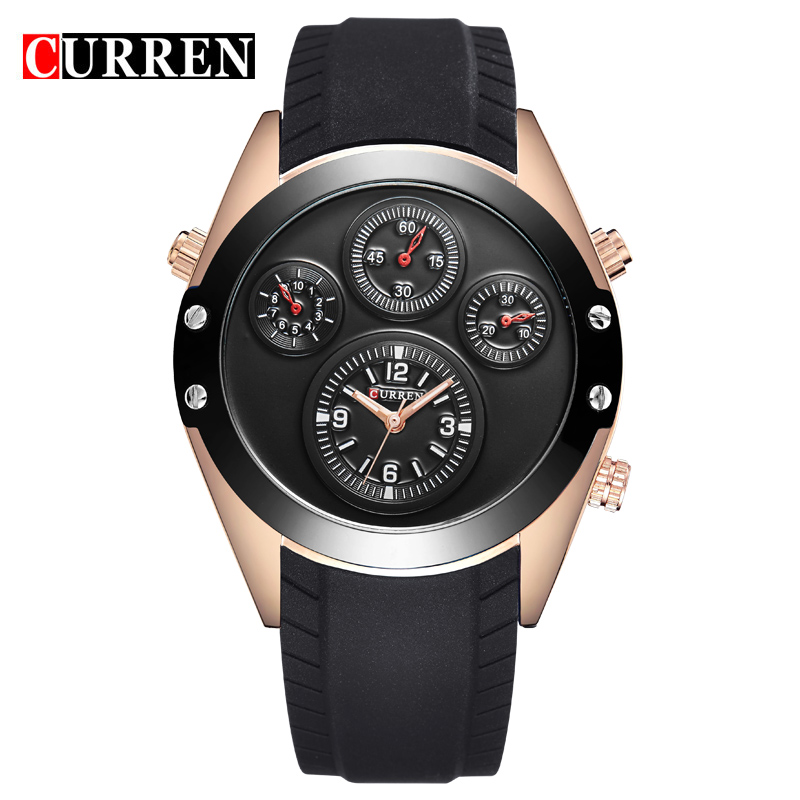 Fashion Sport Silicon Band Watch Men CURREN 