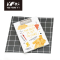 Adorable dog style soft cover glue notebook