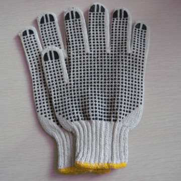 High Grip Woking Cotton PVC Dots Gloves
