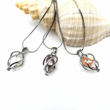 Lovely Girls Twisted Silver Plated Locket Pendant Necklace