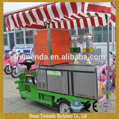 professional thailand style roll fry ice cream machine with flat table winning most customers